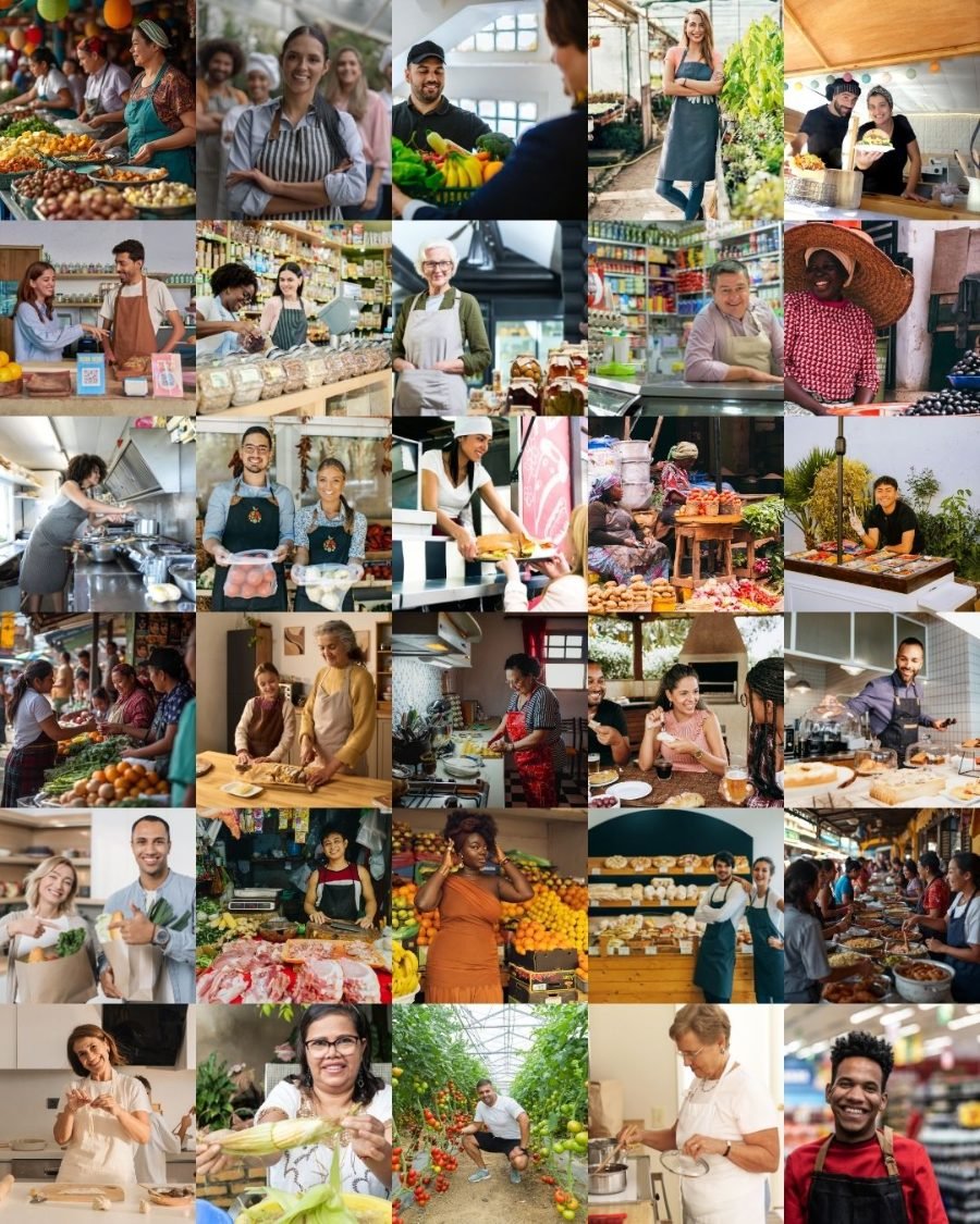 Collective of people who produce, cook and sell food in their community with MIYITAS